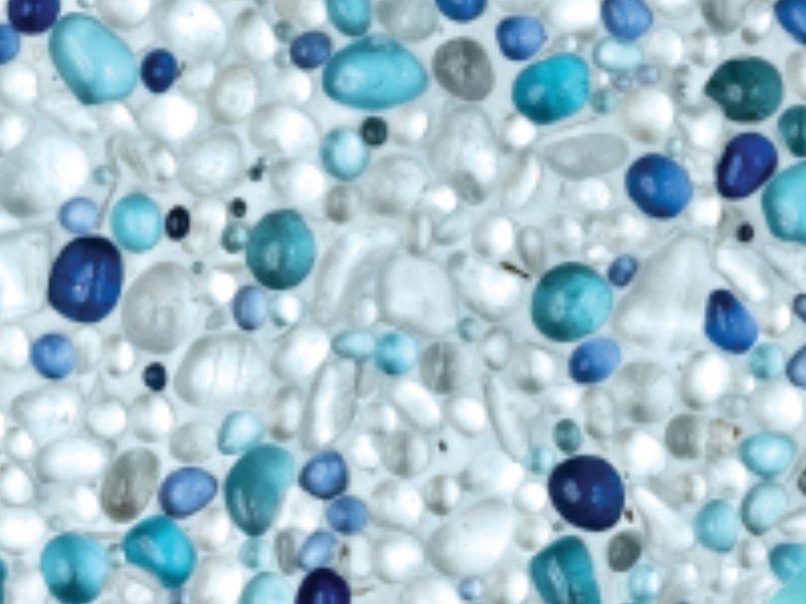 Beadcrete glass bead swimming pool interior finish
