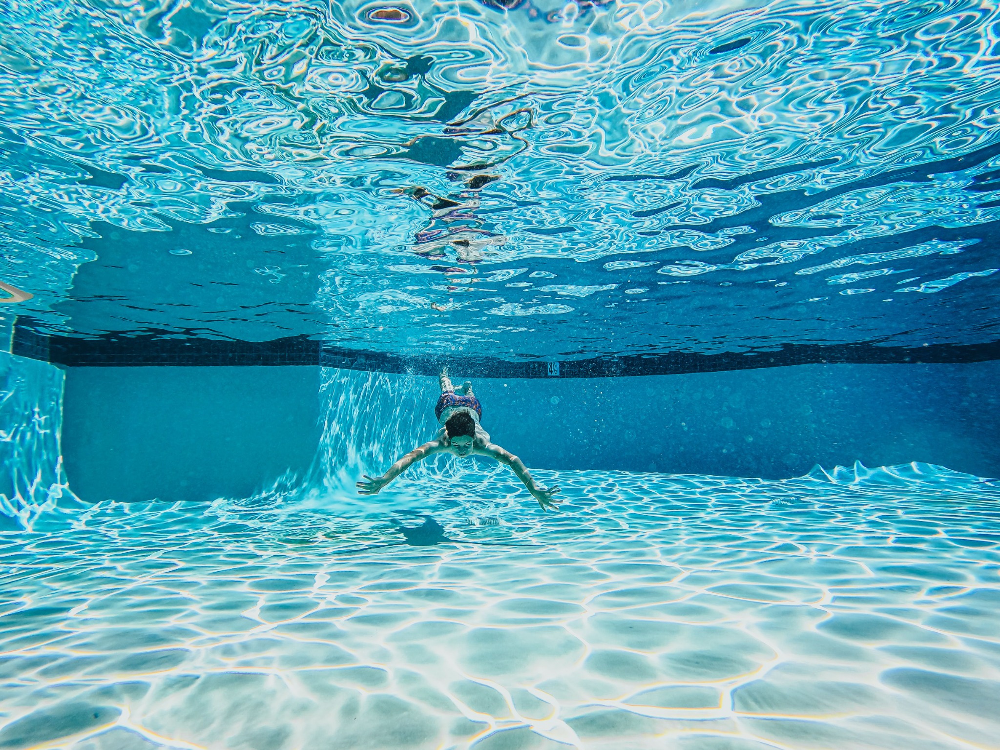 Heated swimming pool in Newcastle using an energy efficient pool heat pump
