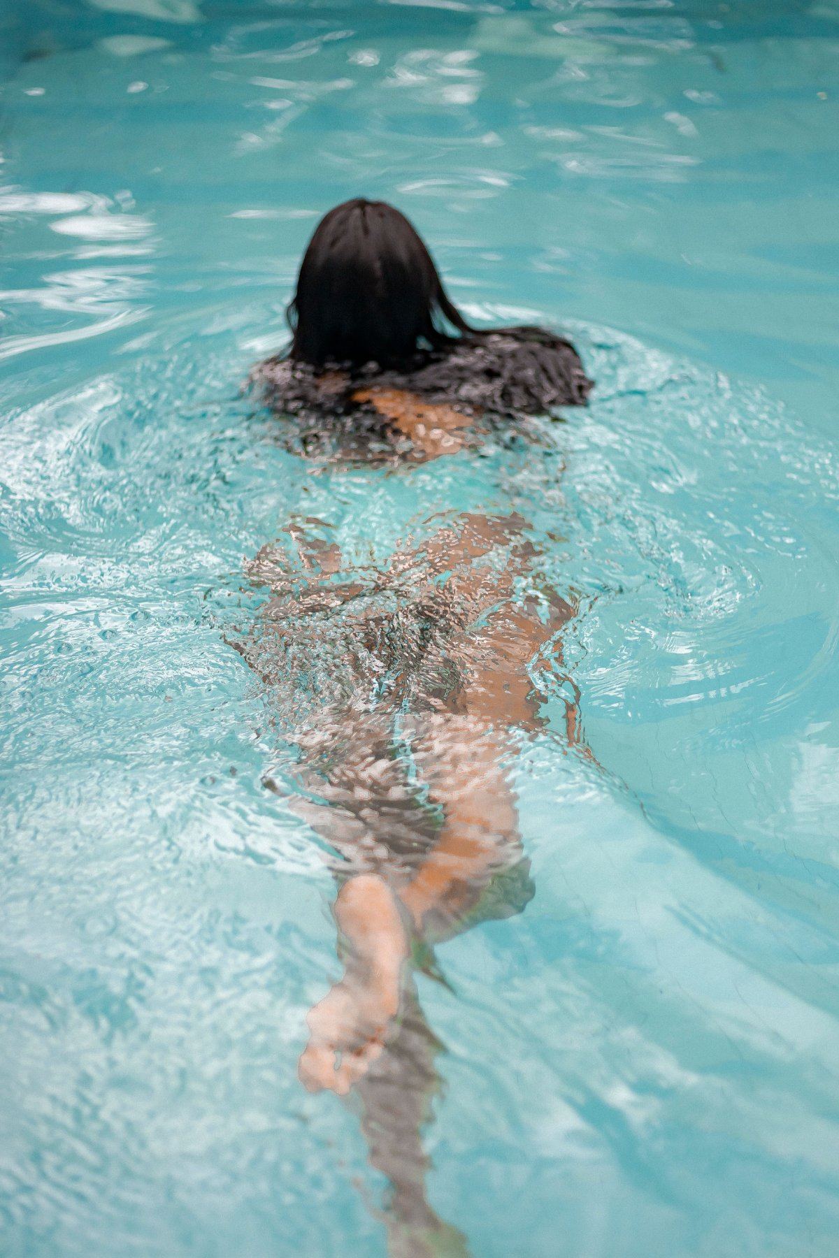 Swimmer in a magnesium mineral swimming pool in Newcastle